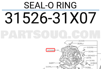 Nissan 3152631X07 SEAL-O RING