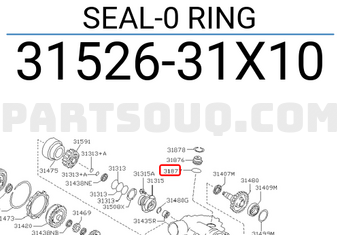 Nissan 3152631X10 SEAL-0 RING