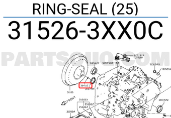 Nissan 315263XX0C RING-SEAL (25)