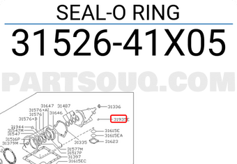 Nissan 3152641X05 SEAL-O RING