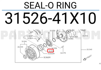 Nissan 3152641X10 SEAL-O RING
