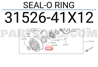 Nissan 3152641X12 SEAL-O RING