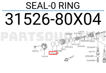 Nissan 3152680X04 SEAL-0 RING