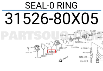 Nissan 3152680X05 SEAL-0 RING
