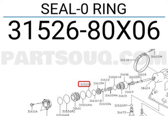 Nissan 3152680X06 SEAL-0 RING