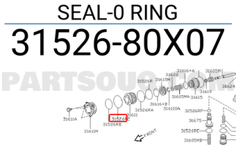 Nissan 3152680X07 SEAL-0 RING