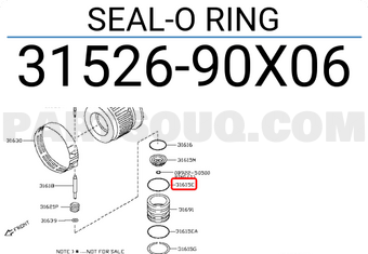 Nissan 3152690X06 SEAL-O RING