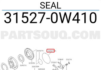 Nissan 315270W410 SEAL