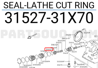 Nissan 3152731X70 SEAL-LATHE CUT RING