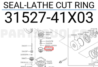 Nissan 3152741X03 SEAL-LATHE CUT RING