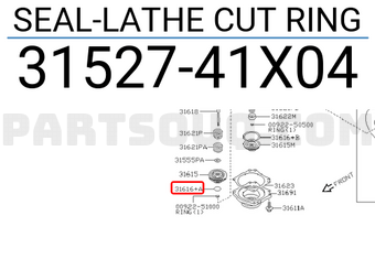 Nissan 3152741X04 SEAL-LATHE CUT RING
