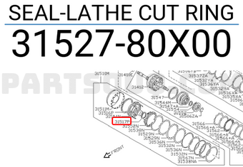 Nissan 3152780X00 SEAL-LATHE CUT RING