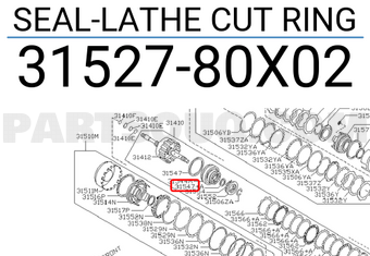 Nissan 3152780X02 SEAL-LATHE CUT RING