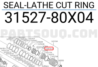 Nissan 3152780X04 SEAL-LATHE CUT RING