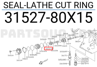 Nissan 3152780X15 SEAL-LATHE CUT RING