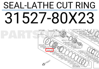Nissan 3152780X23 SEAL-LATHE CUT RING