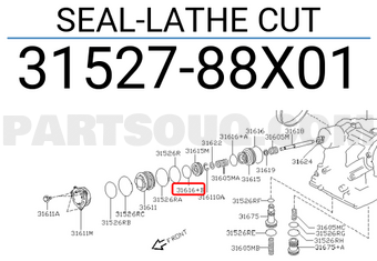 Nissan 3152788X01 SEAL-LATHE CUT
