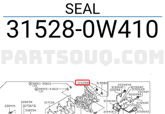 Nissan 315280W410 SEAL