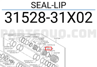 Nissan 3152831X02 SEAL-LIP