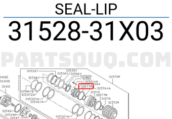 Nissan 3152831X03 SEAL-LIP