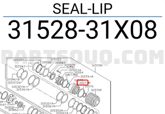 Nissan 3152831X08 SEAL-LIP