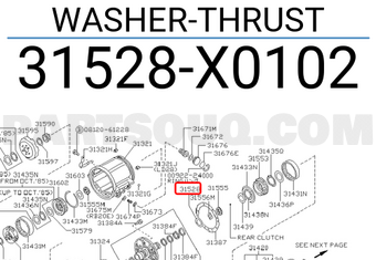 Nissan 31528X0102 WASHER-THRUST