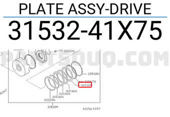 Nissan 3153241X75 PLATE ASSY-DRIVE