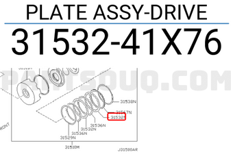 Nissan 3153241X76 PLATE ASSY-DRIVE