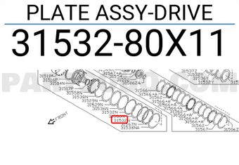 Nissan 3153280X11 PLATE ASSY-DRIVE