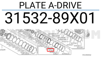 Nissan 3153289X01 PLATE A-DRIVE