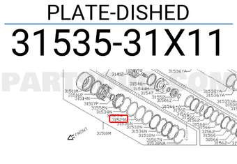 Nissan 3153531X11 PLATE-DISHED