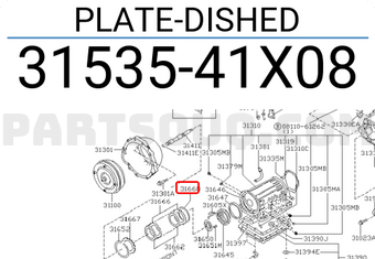 Nissan 3153541X08 PLATE-DISHED