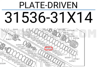 Nissan 3153631X14 PLATE-DRIVEN