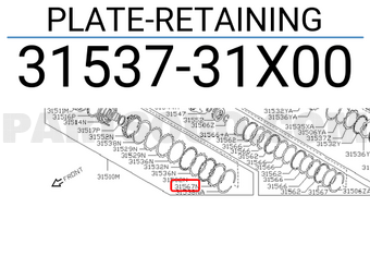 Nissan 3153731X00 PLATE-RETAINING