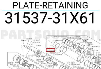 Nissan 3153731X61 PLATE-RETAINING