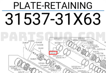 Nissan 3153731X63 PLATE-RETAINING