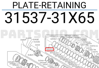 Nissan 3153731X65 PLATE-RETAINING