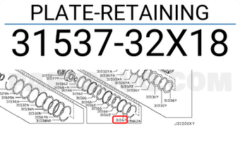 Nissan 3153732X18 PLATE-RETAINING