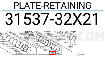 Nissan 3153732X21 PLATE-RETAINING
