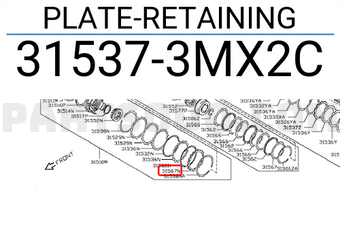 Nissan 315373MX2C PLATE-RETAINING