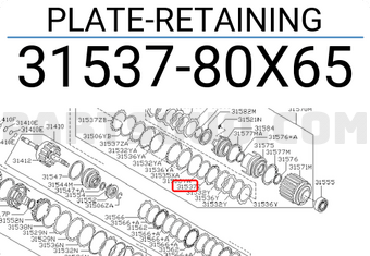 Nissan 3153780X65 PLATE-RETAINING
