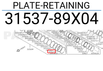 Nissan 3153789X04 PLATE-RETAINING