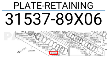 Nissan 3153789X06 PLATE-RETAINING
