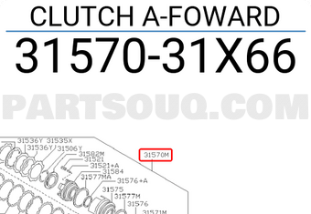Nissan 3157031X66 CLUTCH A-FOWARD