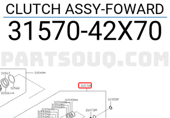 Nissan 3157042X70 CLUTCH ASSY-FOWARD
