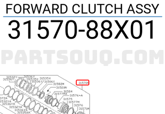 Nissan 3157088X01 FORWARD CLUTCH ASSY