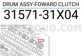 Nissan 3157131X04 DRUM ASSY-FOWARD CLUTCH