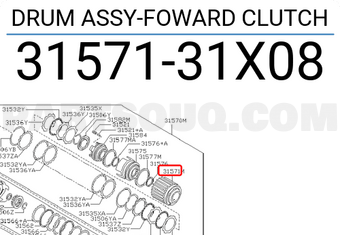 Nissan 3157131X08 DRUM ASSY-FOWARD CLUTCH