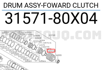 Nissan 3157180X04 DRUM ASSY-FOWARD CLUTCH