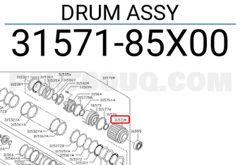 Nissan 3157185X00 DRUM ASSY